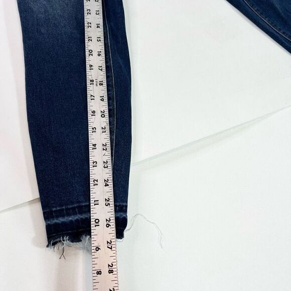 Spanx by Sara Blakely Jeans Womens Large Blue Dark-Wash Mid-Rise Skinny Fit - Picture 5 of 12